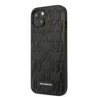 Karl Lagerfeld KLHCP13SMNMP1K iPhone 13 mini 5,4" Hardcase schwarz / schwarzes Monogram Plaque