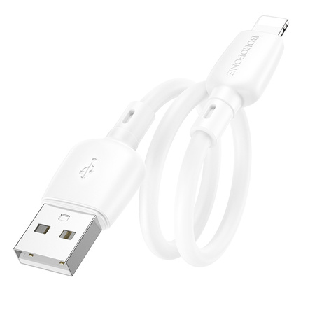 Borofone Kabel BX93 Super Power - USB na Lightning - PD 20W 0,25 metra biały
