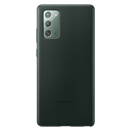 Samsung Leather Cover skórzane etui pokrowiec ze skóry naturalnej Samsung Galaxy Note 20 zielony