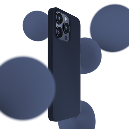 Apple iPhone 15 Pro - 3mk Silicone Case Dark Navy