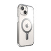 Speck Presidio Perfect-Clear ClickLock & Magsafe - Etui iPhone 15 / iPhone 14 / iPhone 13 (Clear / Chrome Finish / Serene Silver)