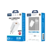 JELLICO Netz-Ladegerät C7 22.5W 1xUSB QC3.0 + Kabel USB-C weiss