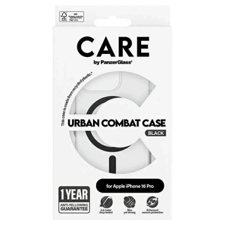 CARE by PanzerGlass Flagship Case iPhone 16 Pro 6.3"" black/black MagSafe 1346