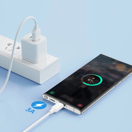 Joyroom USB Lade-/Datenkabel - USB Typ C 3A 1m weiß (S-UC027A9)