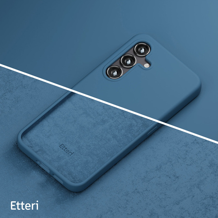 Nakładka Etteri Silicone Case do Samsung Galaxy S25 ciemnoniebieska