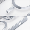 Futerał Electro Mag Cover kompatybilny z MagSafe do IPHONE 15 srebrny