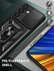 Hybrid Armor Camshield with Stand and Camera Cover for Samsung Galaxy S25 Edge - Black