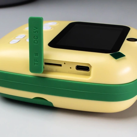 Mini-Thermodrucker für Kinder mit Kamera und Camcorder - Grün