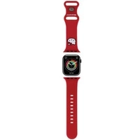 Hello Kitty Silikon-Kitty-Kopfband für Apple Watch 38/40/41 mm – rot