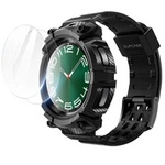 Zestaw etui Supcase Unicorn Beetle Pro i szkło hartowane na Samsung Galaxy Watch 6 Classic (47 mm) - czarne