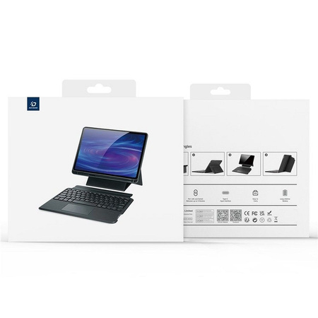 DUX DUCIS DK - etui składane z klawiaturą bezprzewodową do Samsung Tab S8 (X700/X706)/S7 (T870/T875/T876B) czarne