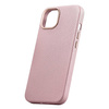 iCarer Litchi Premium Leather Case iPhone 14 Plus Magnetic Leather Case with MagSafe pink (WMI14220711-PK)