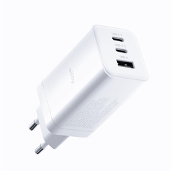 Allity ładowarka sieciowa GaN PD QC ATC-01-65WACC 2x USB-C + 1x USB-A 65W biała