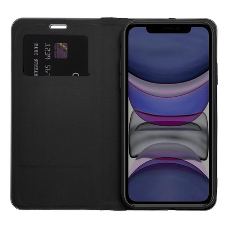 Kabura LUNA Book Carbon do IPHONE 13 PRO MAX czarny