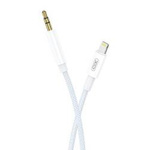 Kabel Audio 1m Apple Lightning - minijack 3,5mm XO NB-R211A biało-niebieski