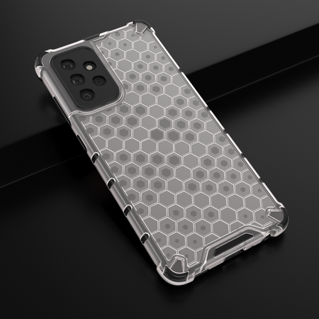 Honeycomb etui pancerny pokrowiec z żelową ramką Samsung Galaxy A72 4G przezroczysty