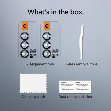 OSŁONA APARATU SPIGEN OPTIK PRO HD GLAS.TR ”EZ FIT” CAMERA PROTECTOR 2-PACK GALAXY Z FOLD 7 BLACK