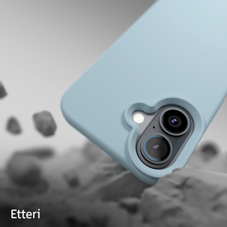 Nakładka Etteri Silicone Case do iPhone 16 Plus 6,7" jasnoniebieska