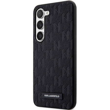Karl Lagerfeld KLHCS23MSAKLHPK S23+ S916 Hartschalenkoffer schwarz/schwarz Saffiano Mono Metal Logo