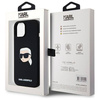 KARL LAGERFELD futerał do IPHONE 15 kompatybilny z MagSafe KLHMP15SSKHPPLK (SIL KL Head Print) black