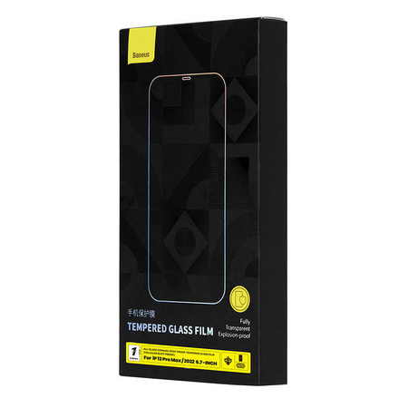 Baseus Tempered glass with privatizing filter 0.4mm for iPhone 14 Plus/13 Pro Max