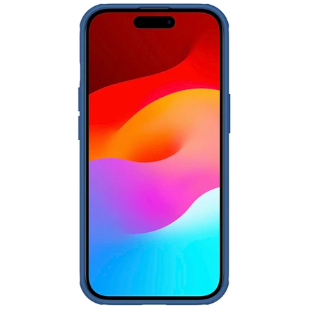 Nillkin Super Frosted Shield Pro reinforced case for iPhone 15 Plus - blue