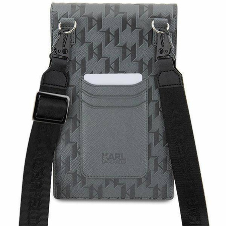 Karl Lagerfeld Handbag KLWBSAMSMG silver/silver Saffiano Mongram Plaque