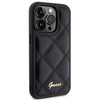 Guess nakładka do iPhone 15 Pro Max 6,7" GUHCP15XPSQSQSK czarna HC PU Quilted Metal Logo