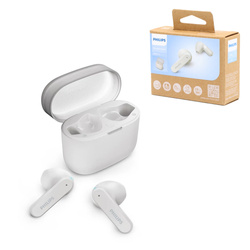 SŁUCHAWKI PHILIPS DOUSZNE TWS BEZPRZEWODOWE BLUETOOTH TRUE WIRELESS  BIAŁE Phil-TAT2139WT/00