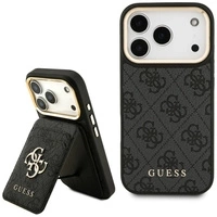 Guess 4G Hülle mit Magsafe Wallet für iPhone 17 Pro - Schwarz