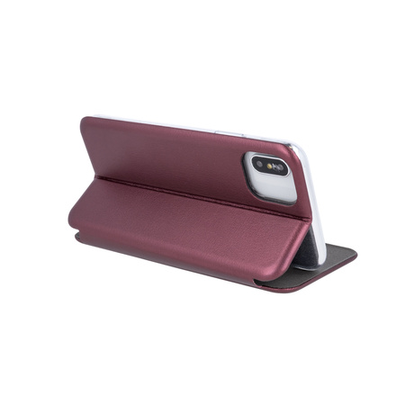 Etui Smart Diva do Samsung S23 FE burgundowe