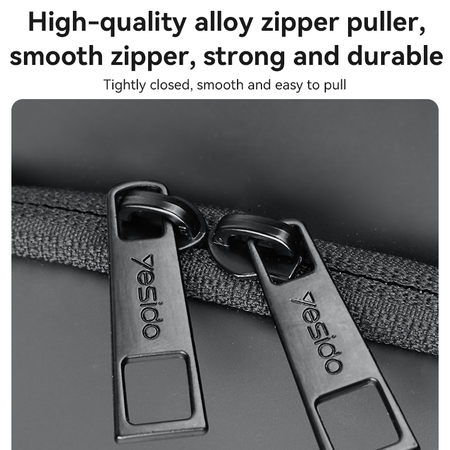 Yesido Plecak antykradzieżowy WB46 z kłódką czarny