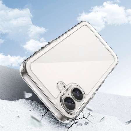 Outer Space Case mit Gelrahmen für iPhone 16 Plus – transparent