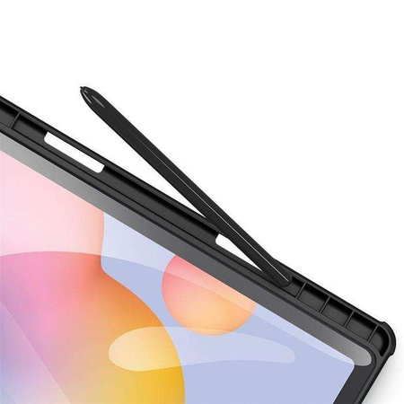 Dux Ducis Toby pancerne etui z klapką Smart Case do Samsung Galaxy Tab S6 Lite z uchwytem na rysik czarny