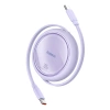 Baseus Free2Draw Mini USB-C – einziehbares USB-C-Kabel 100 W 1 m – Lila