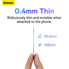 Baseus Halo Series magnetic ring (2 pcs / package) silver (PCCH000012)