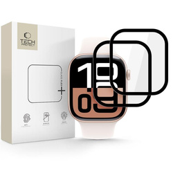 SZKŁO HYBRYDOWE TECH-PROTECT GLASS FLEX+ 2-PACK APPLE WATCH 10 (42 MM) BLACK