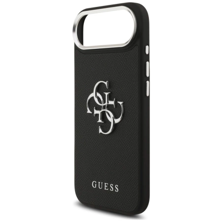 Guess Grained Big 4G Classic Logo case for iPhone 17 Air - black