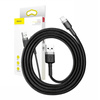 Baseus Cafule Cable - Kabel połączeniowy USB do Lightning, 2.4 A, 0.5 m (szary/czarny)