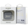 Original Case APPLE AIRPODS 4 Guess Metallic Script Charm black