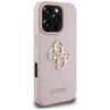 Case IPHONE 16 PRO MAX Guess Grained Big 4G Logo Small Classic Logo pink