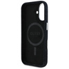 Original Case IPHONE 16 Guess Denim Triangle Logo MagSafe black