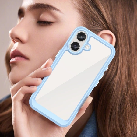 Outer Space Case with Gel Frame for iPhone 16 - Blue