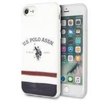 US Polo USHCI8PCSTRB iPhone 7/8/SE 2020 biały/white Tricolor Pattern Collection
