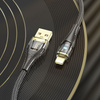 Kabel USB A do Lightning Hoco 2,4A 1,2 m U121 czarny transparentny