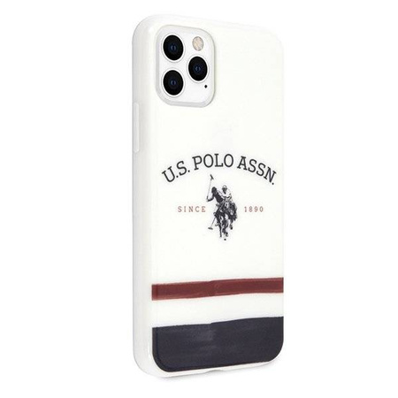 US Polo USHCN58PCSTRB iPhone 11 Pro biały/white Tricolor Pattern Collection
