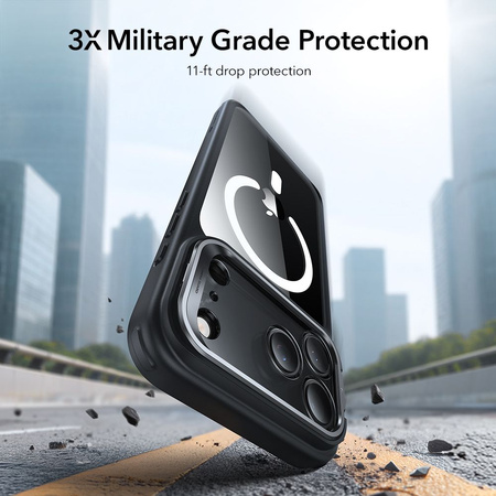 ESR CLASSIC HYBRID KICKSTAND MAGSAFE IPHONE 17 PRO MAX CLEAR/BLACK