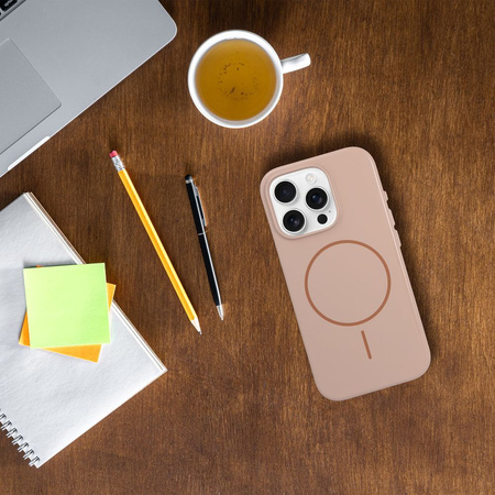 Premium Glossy Mag Cover kompatybilny z MagSafe i Camera Control button pasuje do IPHONE 16 PRO pustynny złoty