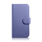 iCarer Wallet Case 2in1 iPhone 14 Flip Lederhülle Anti-RFID Hellviolett (WMI14220725-LP)