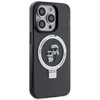 Karl Lagerfeld KLHMP15XHMRSKCK iPhone 15 Pro Max 6,7&quot; schwarz/schwarz Hardcase Ringständer Karl&amp;Choupette MagSafe